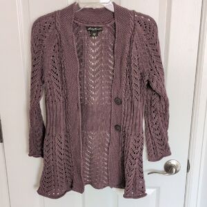 Eddie Bauer 3/4 Sleeve Cardigan - MT